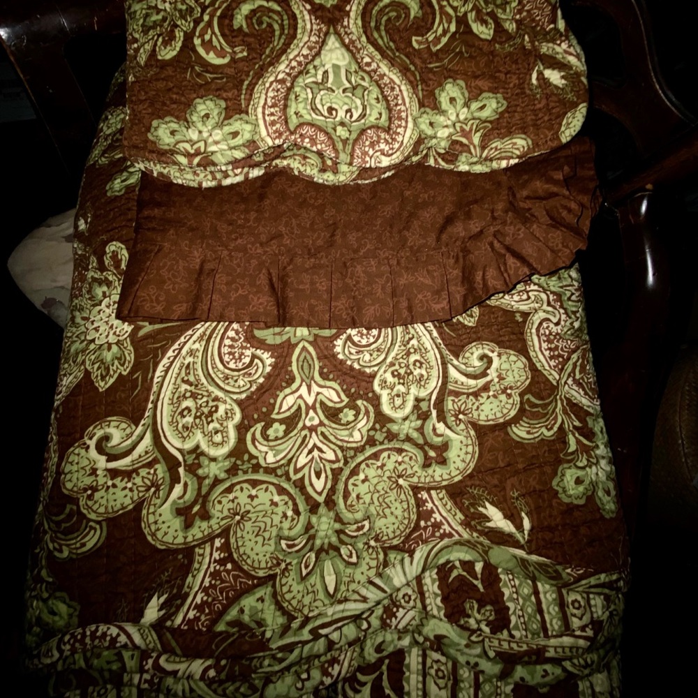 100% COTTON QUILT, SHAM & EURO FULL - QUEEN